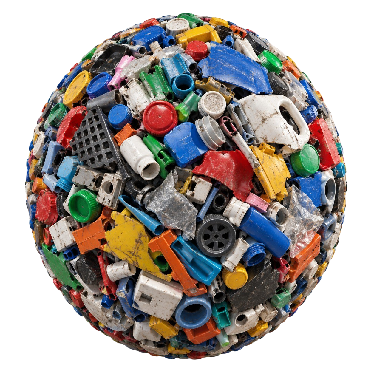 Industrial Plastic Scrap Sphere
